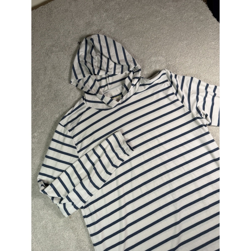 Fair Harbor Seabreeze Hoodie Men's  XL Striped Sun Protection UPF 50 Lightweight